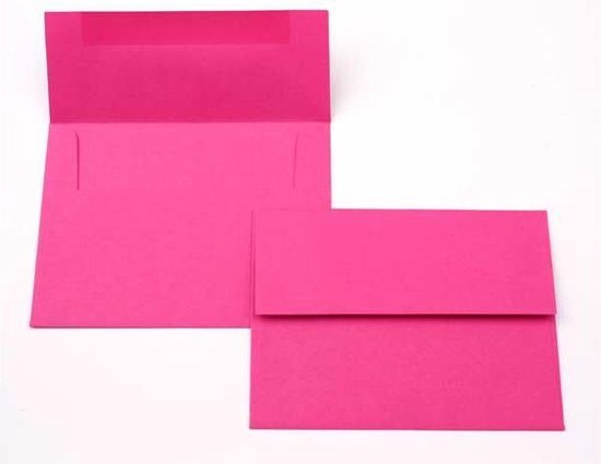 Enveloppen Roze 18,4x13,3cm (50 stuks)