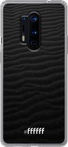 OnePlus 8 Pro Hoesje Transparant TPU Case - Black Beach #ffffff