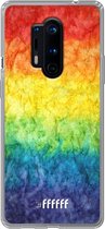 OnePlus 8 Pro Hoesje Transparant TPU Case - Rainbow Veins #ffffff