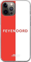 6F hoesje - geschikt voor iPhone 12 Pro Max -  Transparant TPU Case - Feyenoord - met opdruk #ffffff