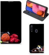 Bookcover Ontwerpen Geschikt voor Samsung Galaxy A20s Smart Cover Voetbal, Tennis, Boxing…