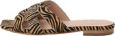 KUNOKA Sylvie quagga - Sandalen Dames - maat 42 - Bruin Zwart