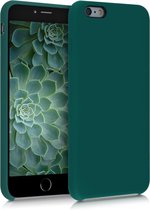 kwmobile telefoonhoesje voor Apple iPhone 6 Plus / 6S Plus - Hoesje met siliconen coating - Smartphone case in turqoise-groen