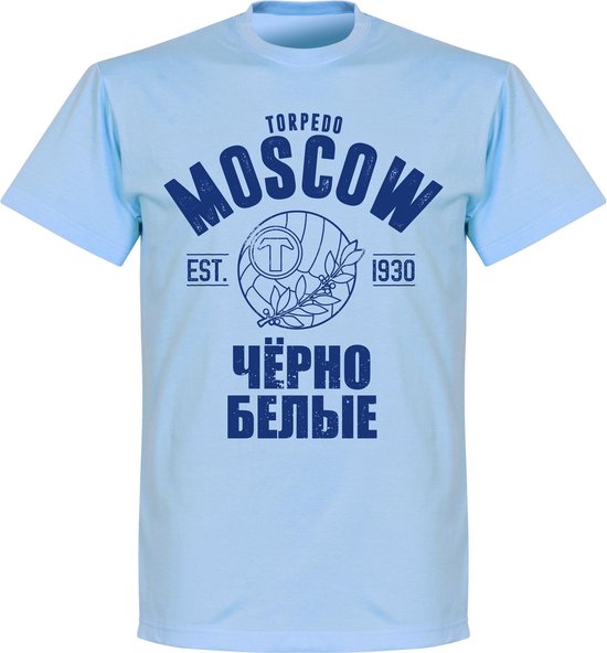 T-shirt Torpedo Moscow Established - Bleu Clair - S