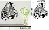 3D Sticker Decoratie DIY Zebra Adesivo De Parede Animal Vinyl Decals DIY Wall Stickers Abstract Art Murals Zoo Home Decor Removable Wall Paper - Zebra10 / Large