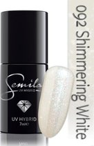 092 UV Hybrid Semilac Shimmering White 7 ml.
