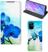 Smart Cover Geschikt voor Samsung Galaxy S20 Plus Orchidee Blauw