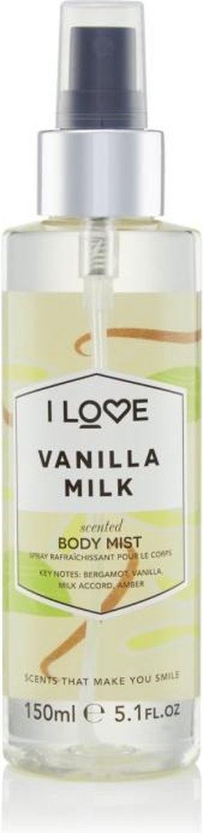 I love - Vanilla Milk Body Mist - Tělový sprej - 150ml