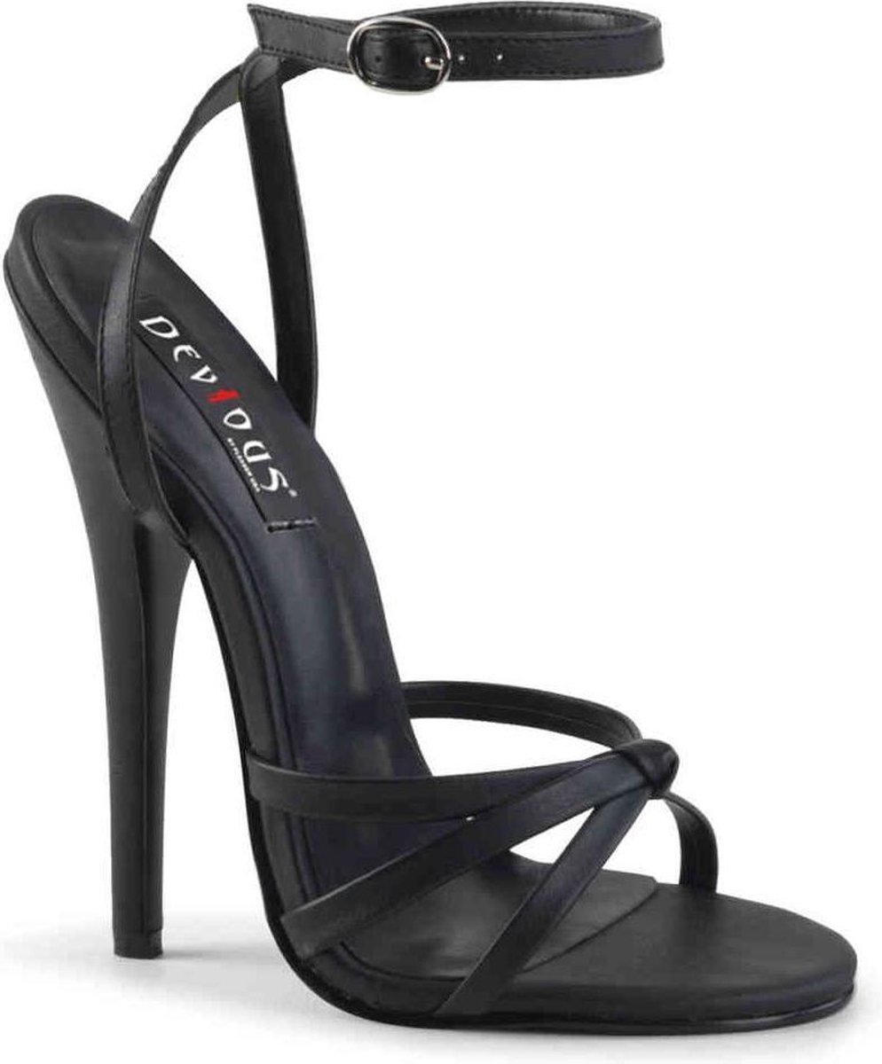 Devious - DOMINA-108 Hoge hakken - Paaldans schoenen - 45 Shoes - Zwart