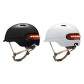 Smart4u Electric Scooter Smart Flash Riding Small Helmet  Size:L(Black)