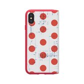 Adidas 70's Booklet Case iPhone X XS met flap - Rood Wit