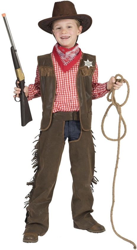 Cowboy Kostuum Kind Wade - Maat 164