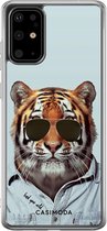 Samsung S20 Plus hoesje siliconen - Tijger wild | Samsung Galaxy S20 Plus case | multi | TPU backcover transparant