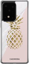 Samsung S20 Ultra hoesje siliconen - Ananas | Samsung Galaxy S20 Ultra case | multi | TPU backcover transparant