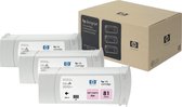 HP 81 - 3 - lichtmagenta - origineel - inktcartridge - voor DesignJet 5000, 5000ps, 5000ps uv, 5000uv, 5500, 5500 uv, 5500mfp, 5500ps, 5500ps uv