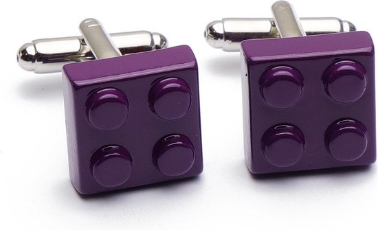 Boutons de manchette - Lego Lego brick Purple