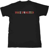 Bruce Springsteen Heren Tshirt -M- Logo Zwart