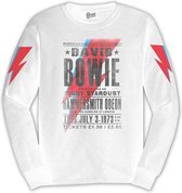 Chemise à manches longues David Bowie -XL- Hammersmith Odeon White