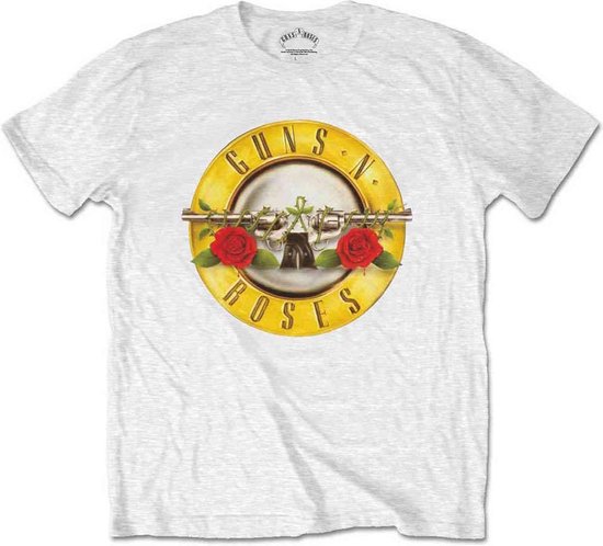 Guns N' Roses - Classic Logo Kinder T-shirt - Kids tm 6 jaar - Wit