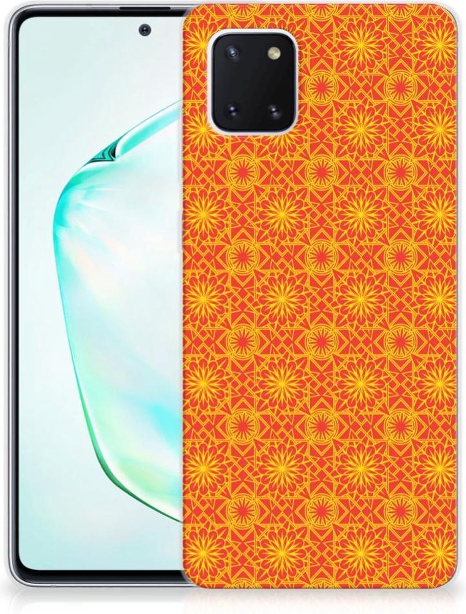 Samsung Galaxy Note 10 Lite TPU bumper Batik Oranje