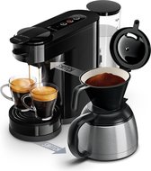 Bol.com Philips Senseo Switch HD6592/60 - 2-in-1-koffiezetapparaat met filterkoffie en koffiepads - Zwart aanbieding