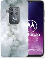 Motorola One Zoom Hoesje maken Painting Grijs