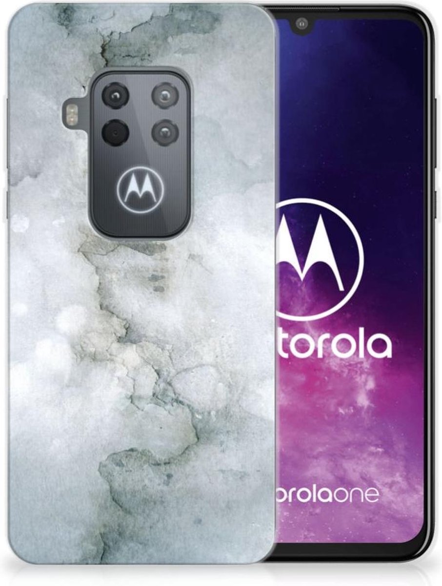 Hoesje maken Motorola One Zoom Painting Grey