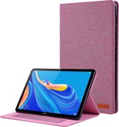 Huawei Mediapad M6 8.4 inch Book Case met Soft TPU houder - Roze