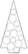 Kerstdecoraties - Pc. 1 Metal Tree/hanging Black 100 Cm