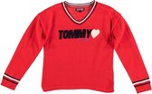 Tommy hilfiger zachte rode trui katoen - Maat  116