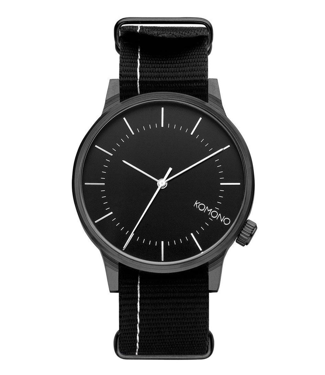 Komono Polshorloge Winston Regal Nato Black W2272 Zwart - Nylon