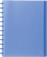Exacompta showalbum met ringen, voor ft A4, 30 uitneembare tassen, blauw