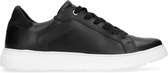 Sacha - Heren - Zwarte leren sneakers - Maat 44