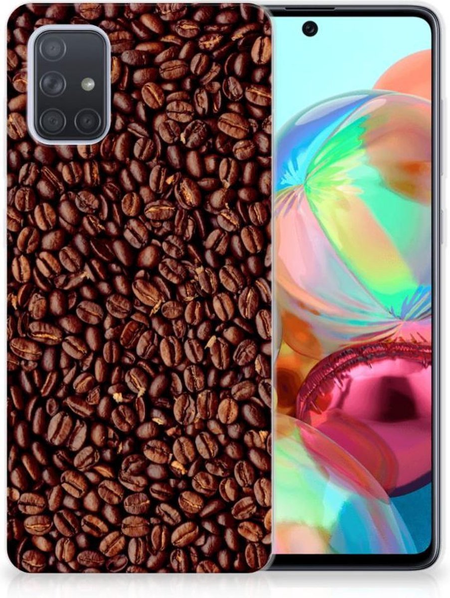 Samsung Galaxy A71 Siliconen Case Koffiebonen