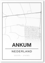 Poster/plattegrond ANKUM - A4