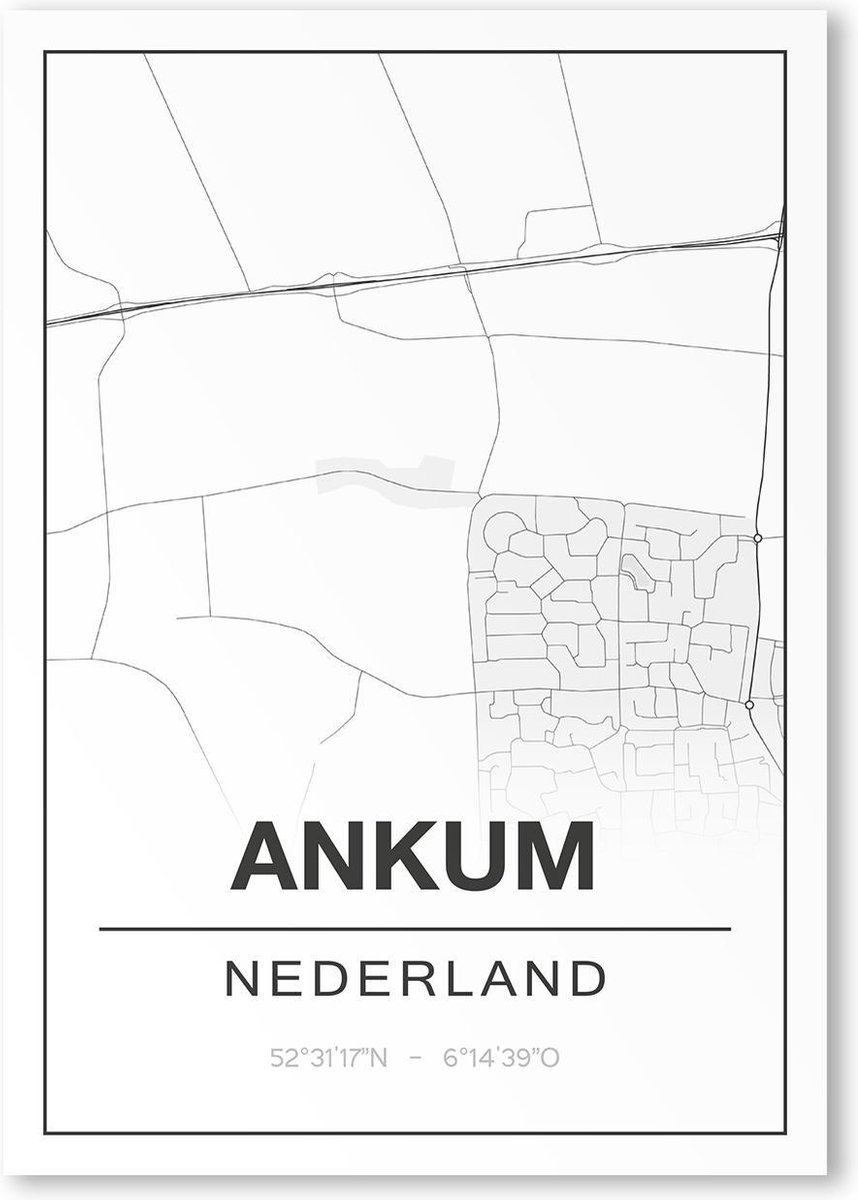 Poster/plattegrond ANKUM - A4
