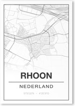 Poster/plattegrond RHOON - 30x40cm