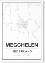 Poster/plattegrond MEGCHELEN - 30x40cm