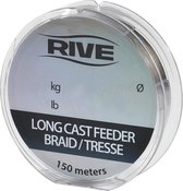 Rive Long Cast Feeder Braid - 0.13 - 150m - Donkergrijs - Grijs