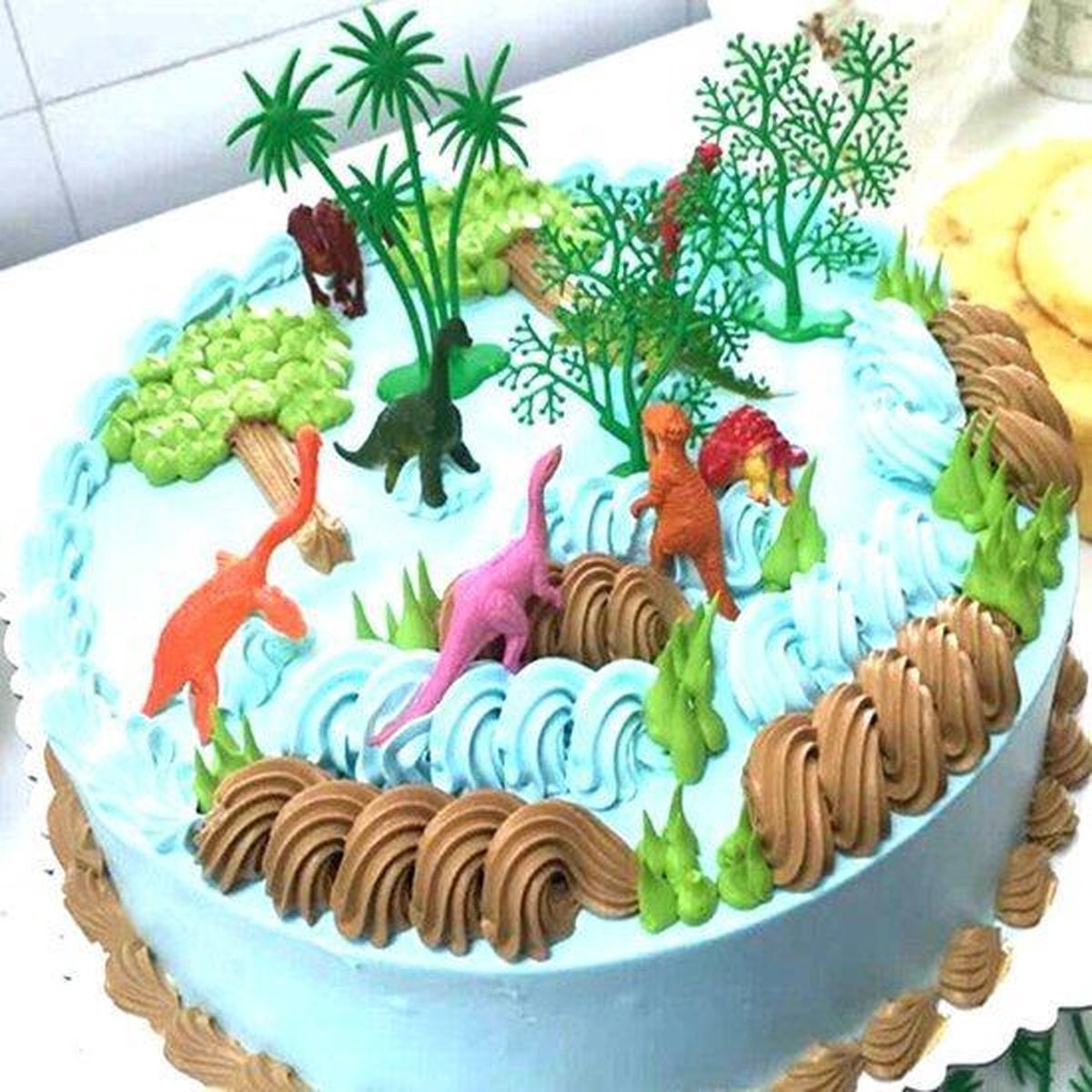 Ensemble De 16 Pieces De Decoration De Dinosaures De Gateau Multi Dinosaurier Bol Com