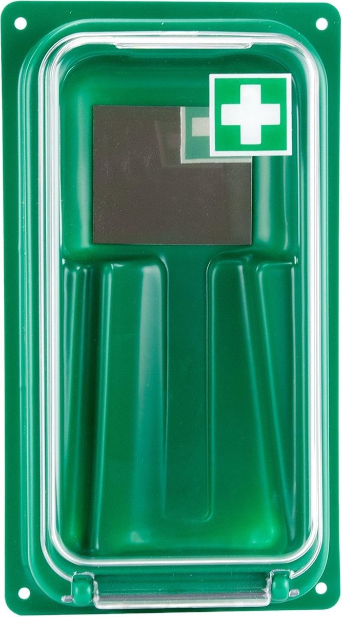 Barikos wandhouder t.b.v. 1 oogspoelfles groen Barikos