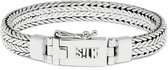 SILK Jewellery - Zilveren Armband - Alpha - 324.22 - Maat 22