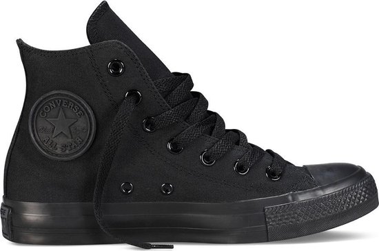 Converse Chuck Taylor All Star Sneakers Hoog Unisex - Black Monochrome - Maat 36