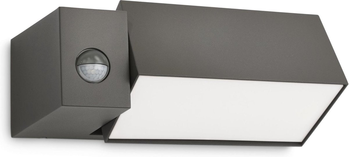 Philips Ecomoods Border - Wandlamp met sensor - Antraciet