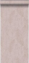 Papier peint Origin feuilles vieux rose - 347712-0,53 x 10,05 m