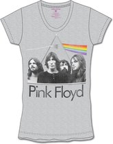 Pink Floyd Dames Tshirt -XL- Dark Side Of The Moon Band Grijs