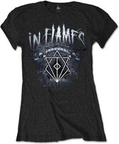 In Flames Dames Tshirt -S- Battles Crest Zwart