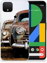 Google Pixel 4 XL Siliconen Hoesje met foto Vintage Auto