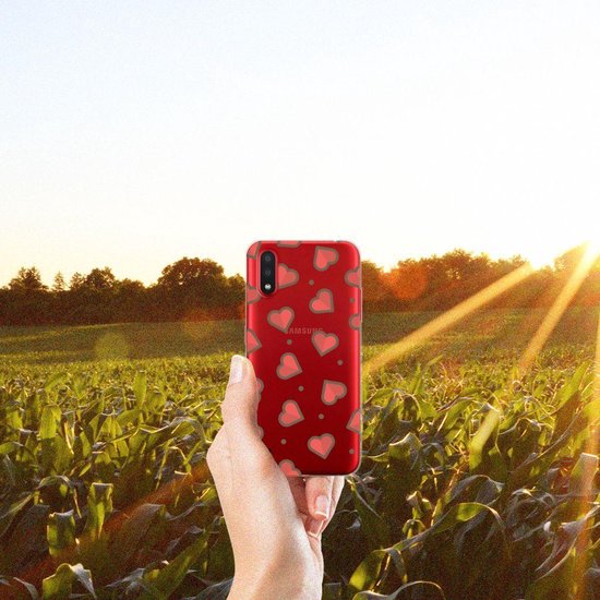 Coque pour Samsung Galaxy A01 Case Cover Cœurs