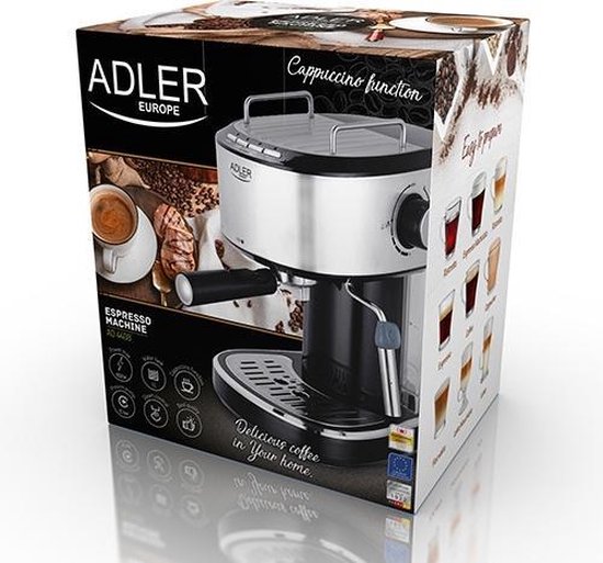 Adler AD4408 - Espresso machine - 15 bar